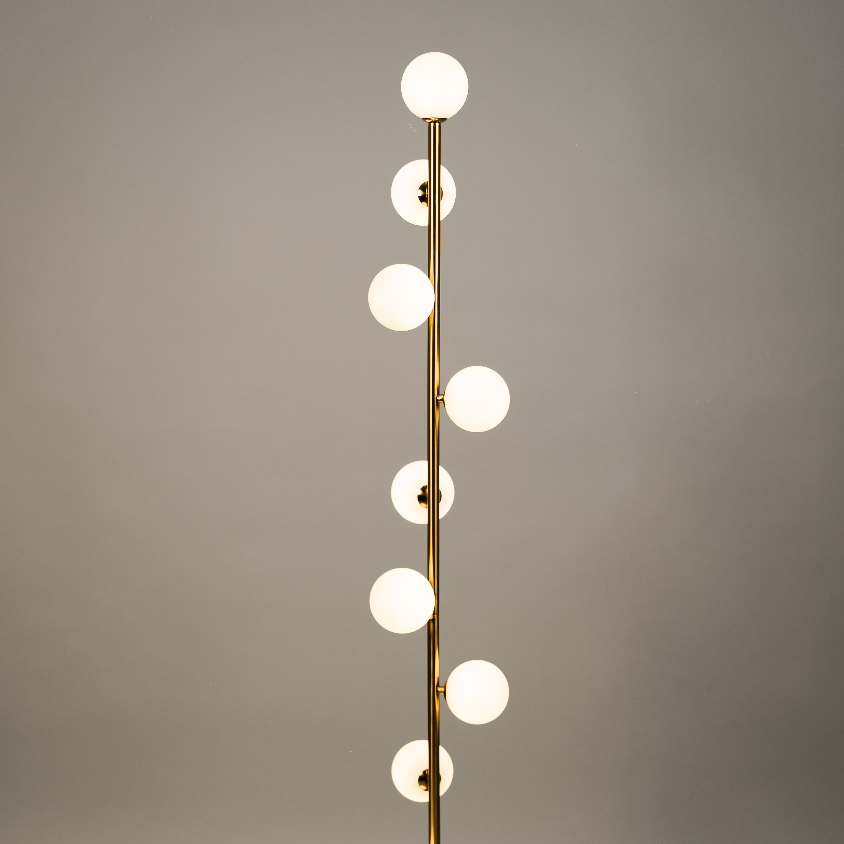 Minimalist Globe Floor Lamp with Nine Lights