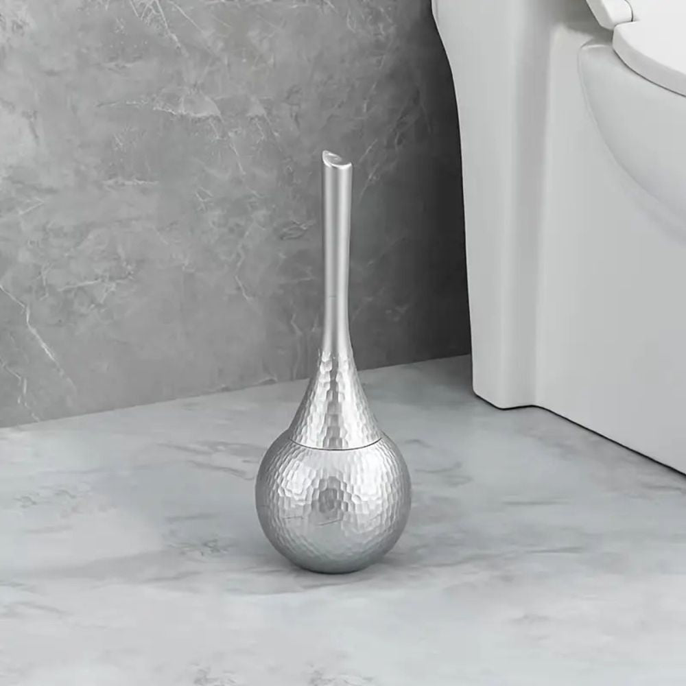Decorative Toilet Brush with Hammered Base
