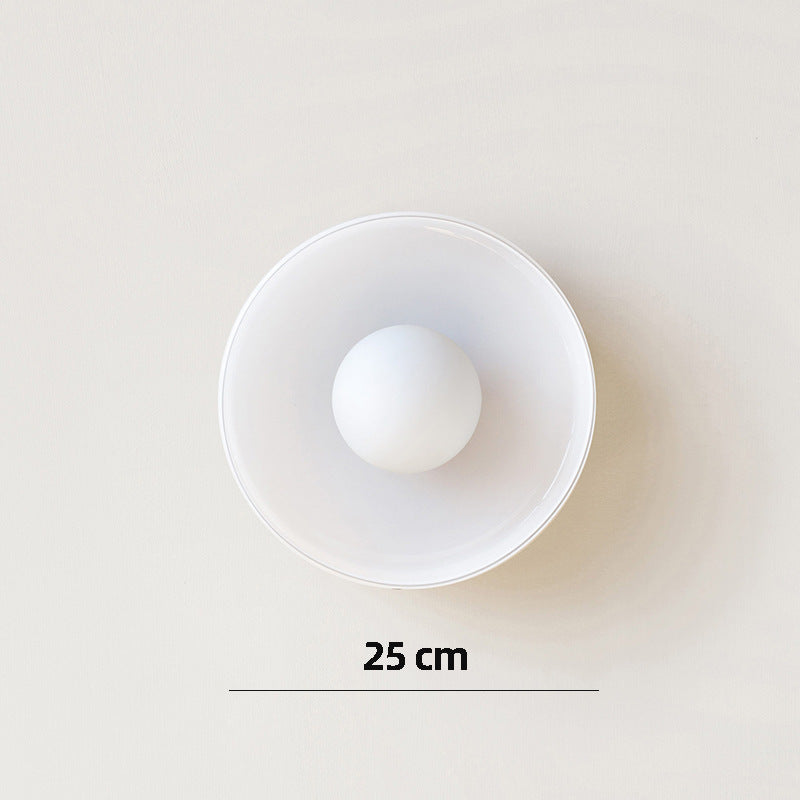 Modern Glass Disc Light with Dual Mounting