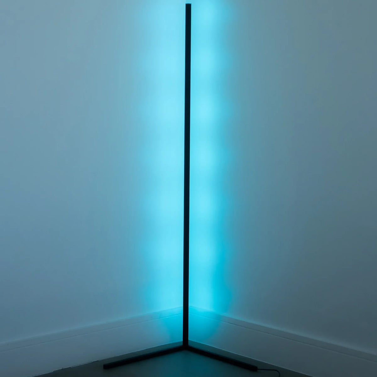 Dimmable LED Corner Floor Lamp with RGB Glow