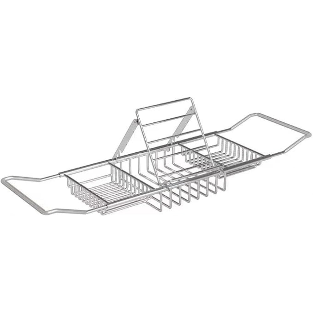 Expandable Gold Bathtub Caddy with Book Rest