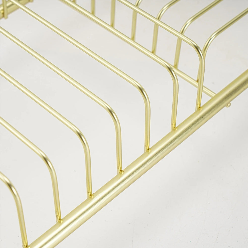 Expandable Gold Bathtub Caddy with Book Rest