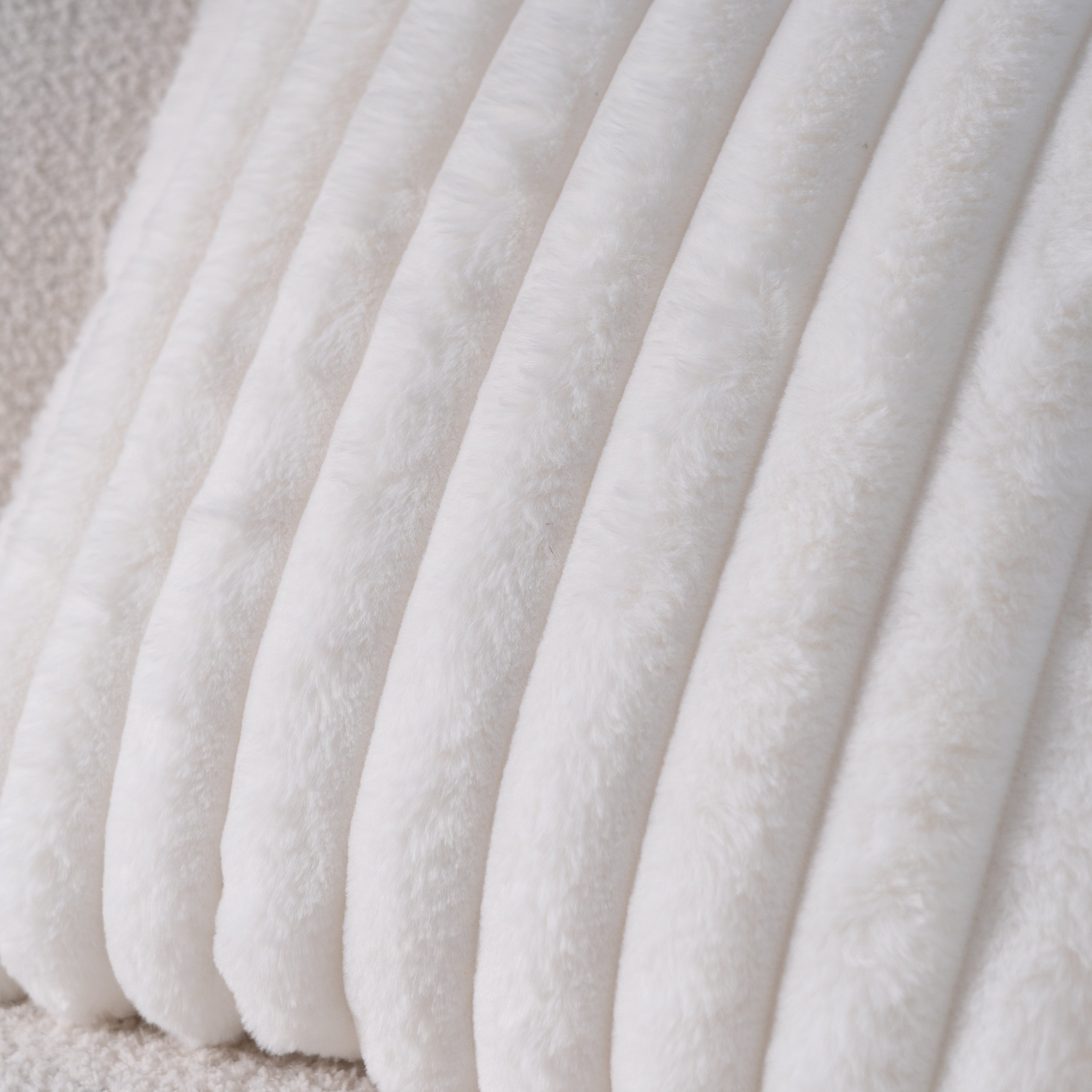Faux Fur Pillow Cover Set with Cozy Textures