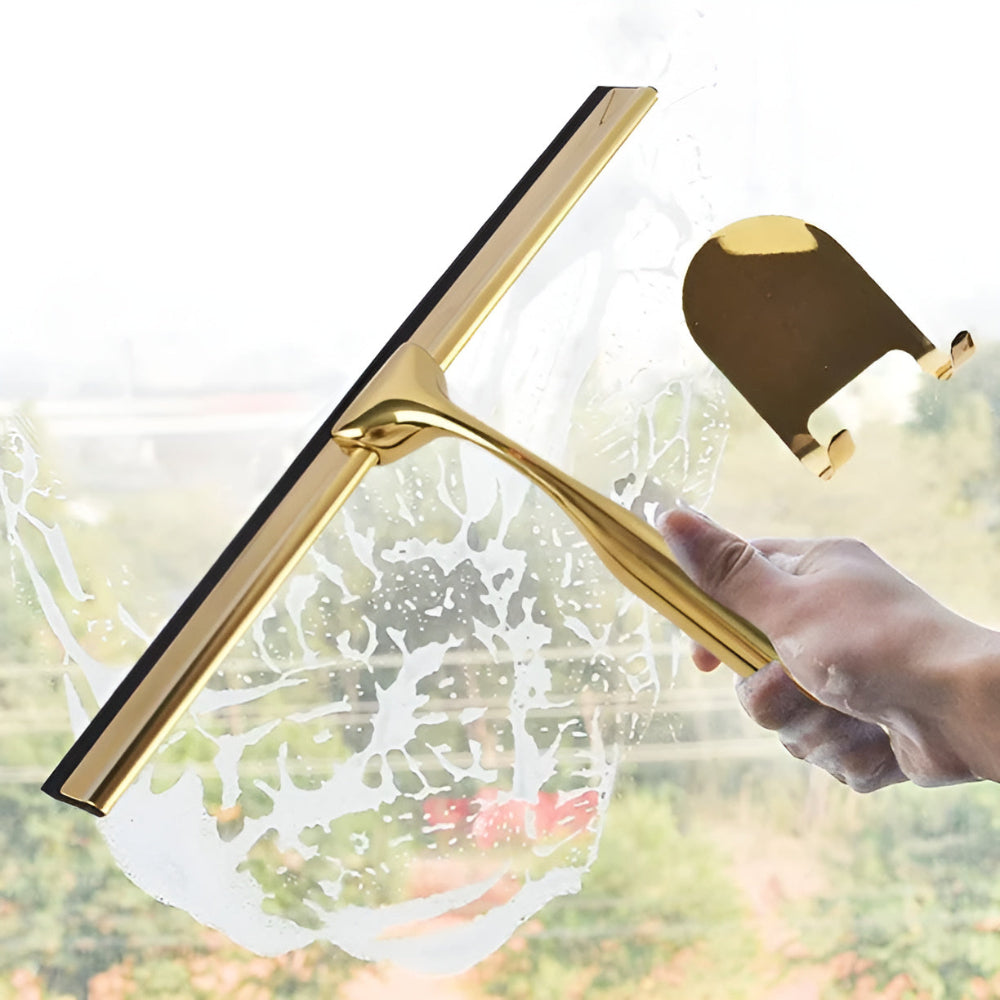 Golden Stainless Steel Squeegee with Hanger