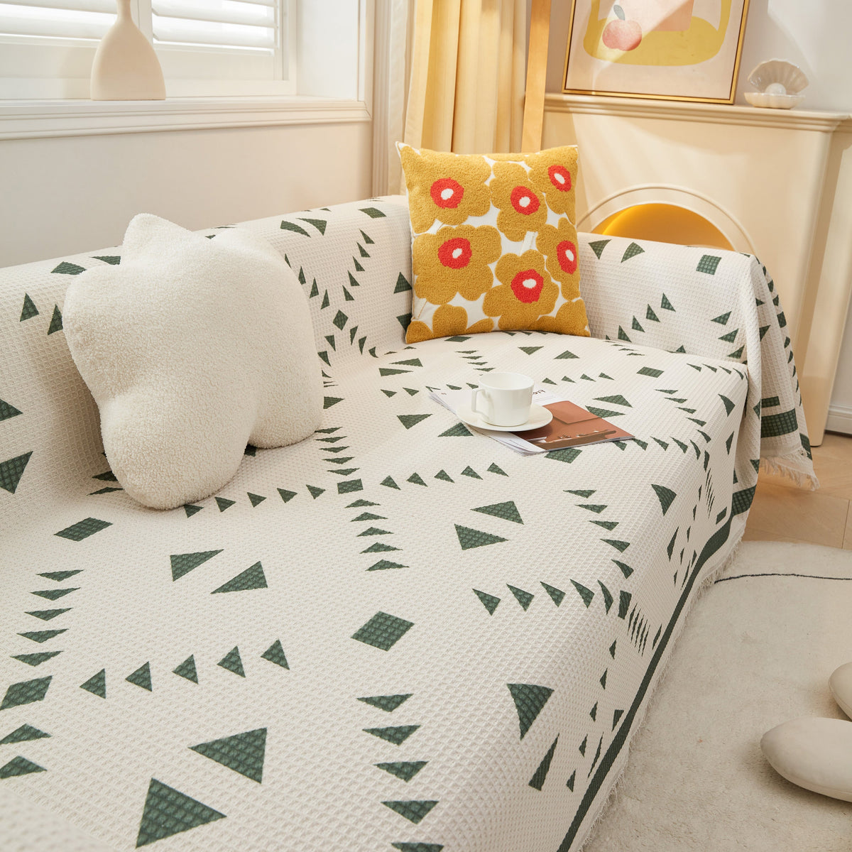 High-Quality Fabric Non-Slip Sofa Cover Throw, Throw Blankets for Couch, Furniture Covers for Pets