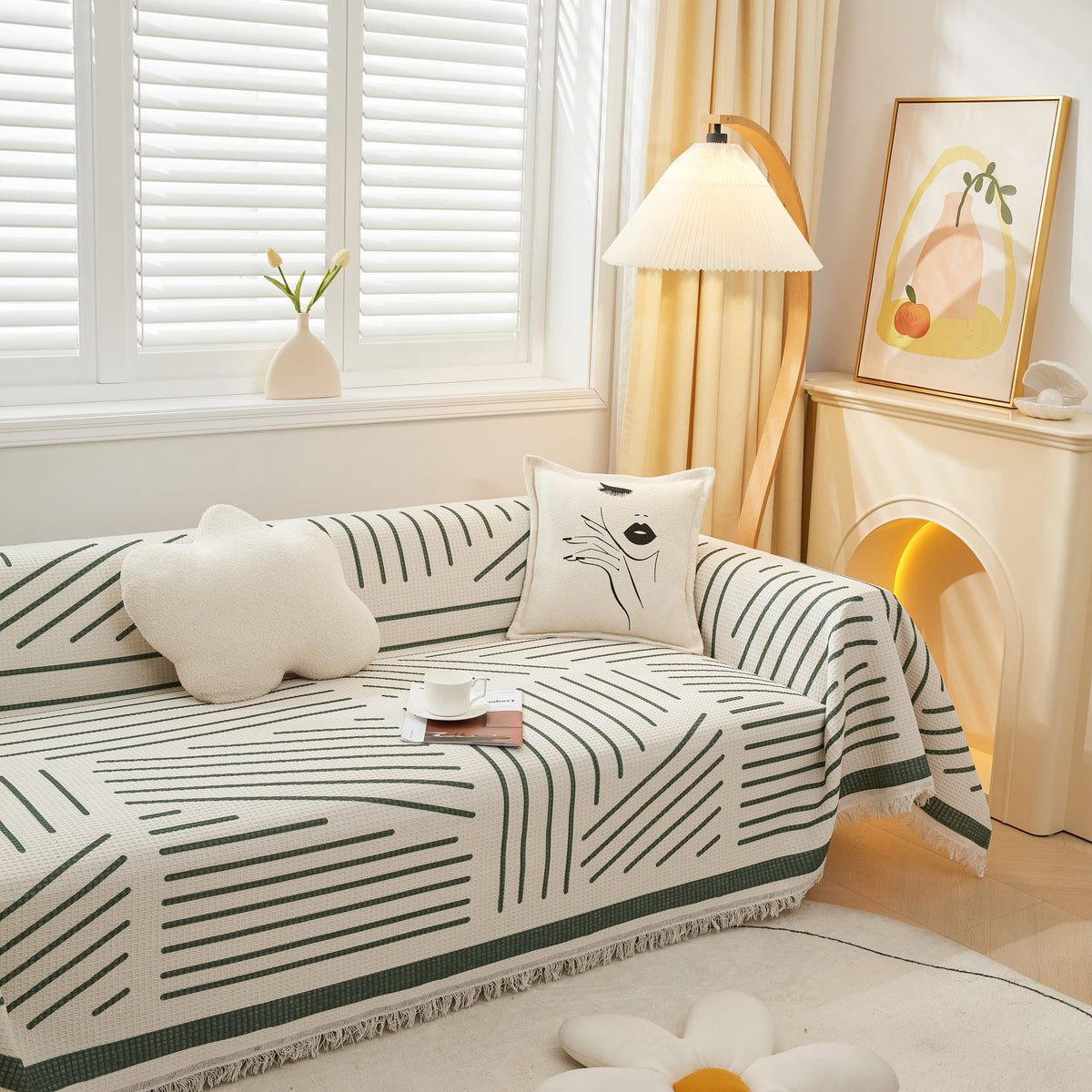 High-Quality Fabric Non-Slip Sofa Cover Throw, Throw Blankets for Couch, Furniture Covers for Pets