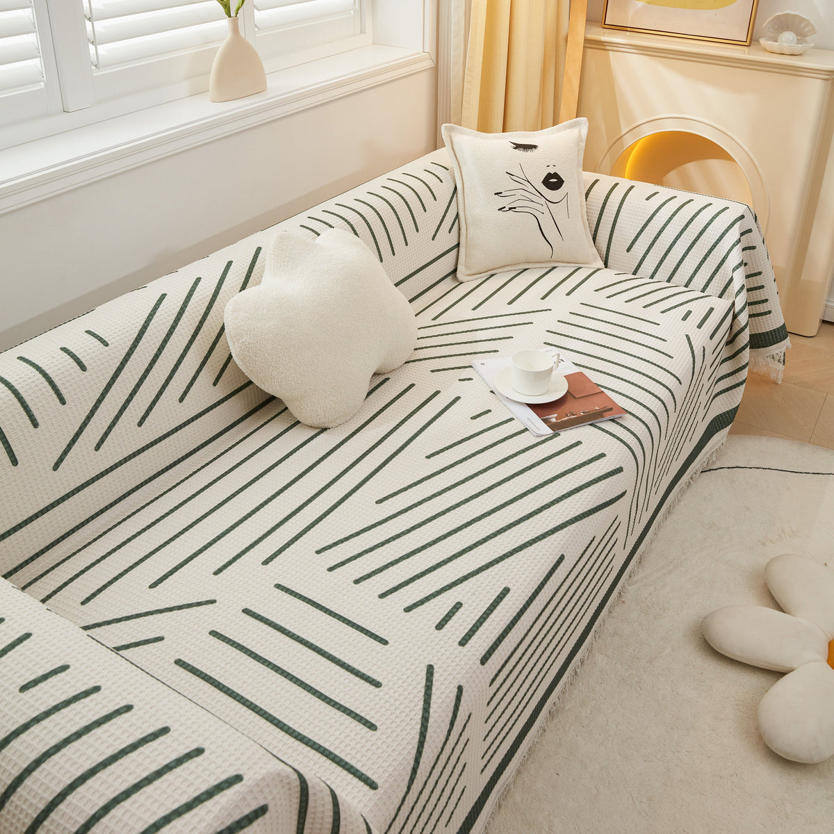 High-Quality Fabric Non-Slip Sofa Cover Throw, Throw Blankets for Couch, Furniture Covers for Pets