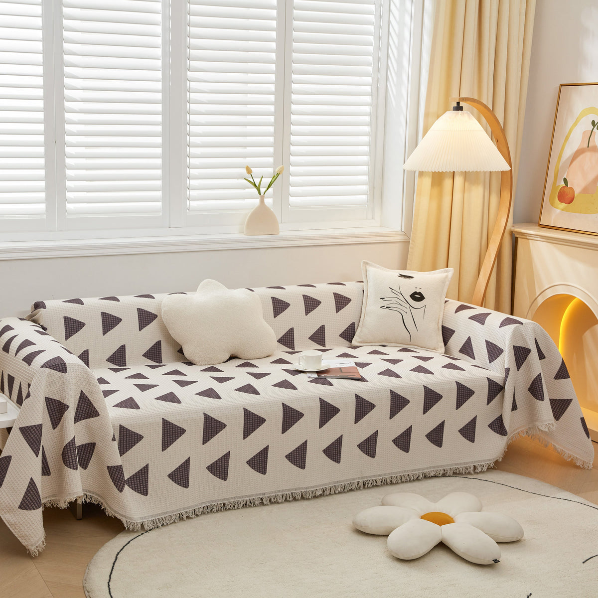 High-Quality Fabric Non-Slip Sofa Cover Throw, Throw Blankets for Couch, Furniture Covers for Pets
