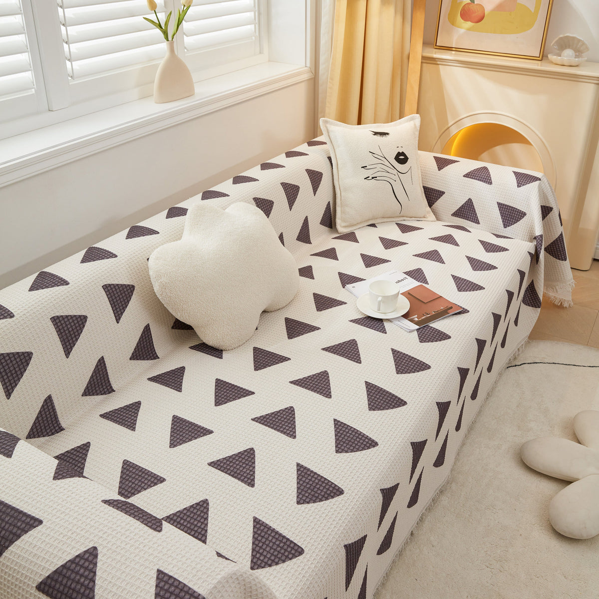 High-Quality Fabric Non-Slip Sofa Cover Throw, Throw Blankets for Couch, Furniture Covers for Pets