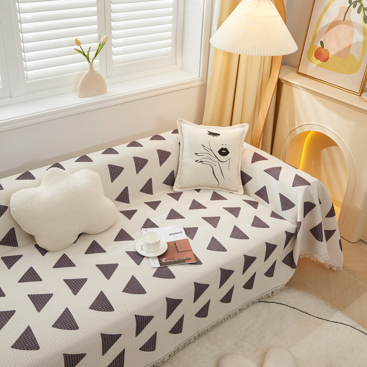 High-Quality Fabric Non-Slip Sofa Cover Throw, Throw Blankets for Couch, Furniture Covers for Pets