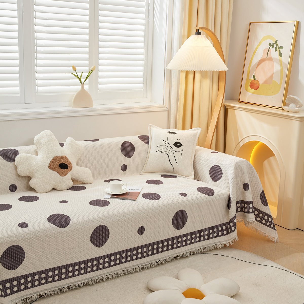 High-Quality Fabric Non-Slip Sofa Cover Throw, Throw Blankets for Couch, Furniture Covers for Pets