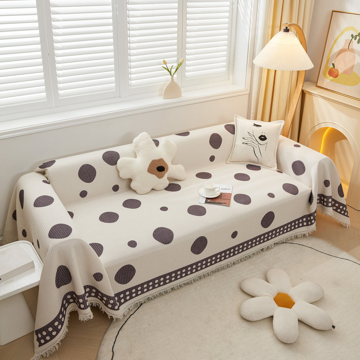 High-Quality Fabric Non-Slip Sofa Cover Throw, Throw Blankets for Couch, Furniture Covers for Pets