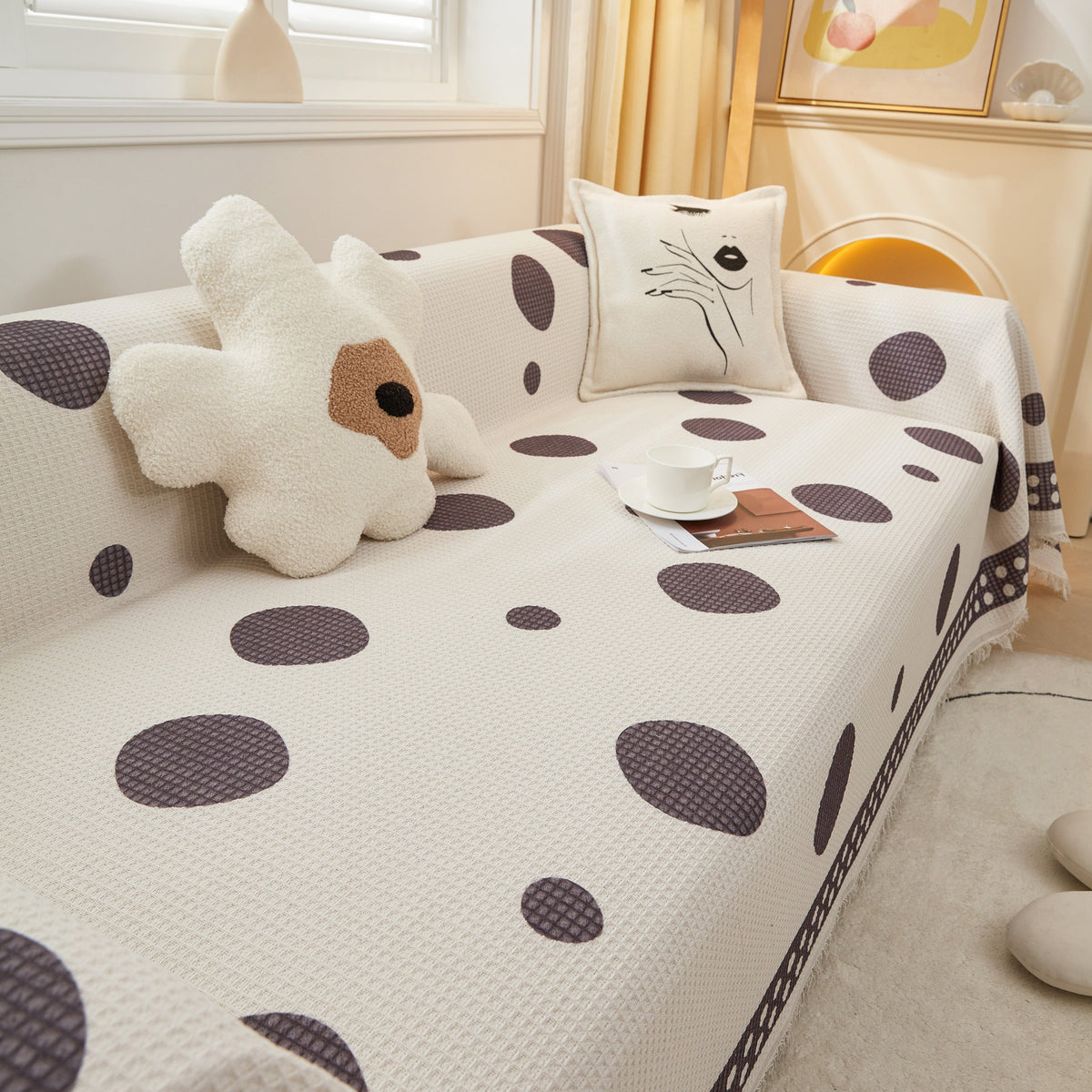 High-Quality Fabric Non-Slip Sofa Cover Throw, Throw Blankets for Couch, Furniture Covers for Pets