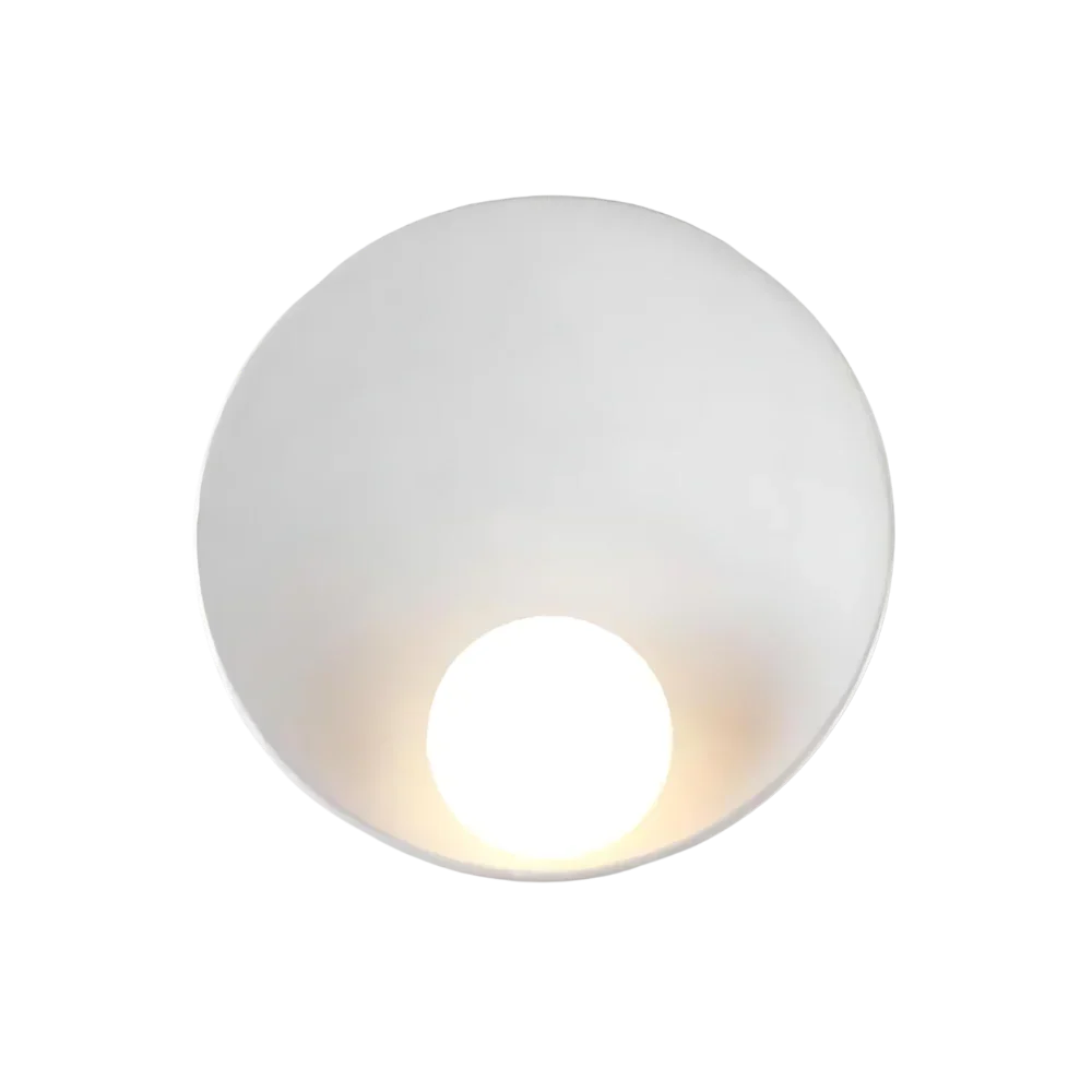 Japandi Resin Wall Sconce with Frosted Globe