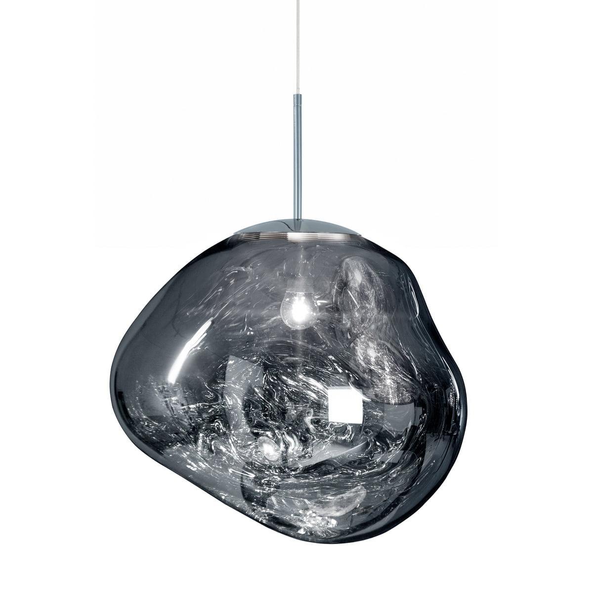Lava Glass Dome Pendant Light Sculptural