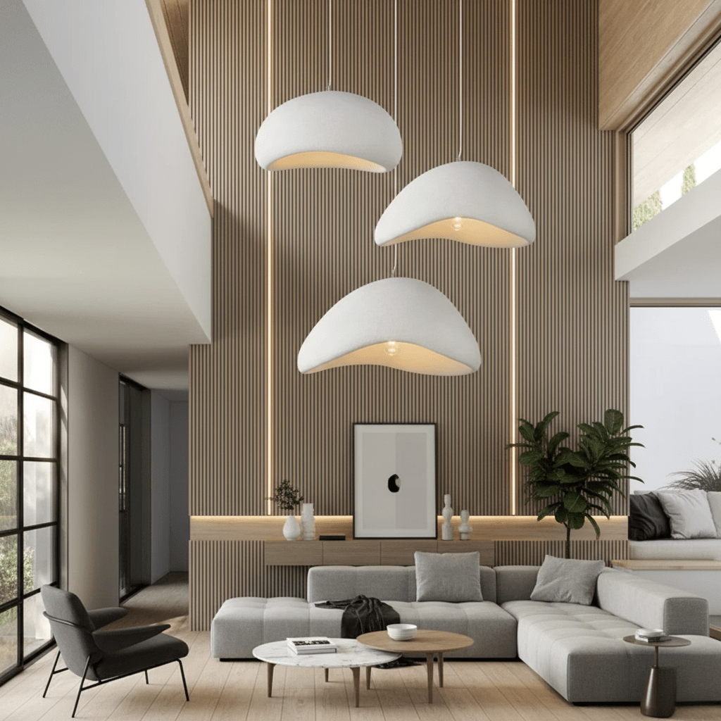 Layered Dome Pendant Light with Dimmable Glow