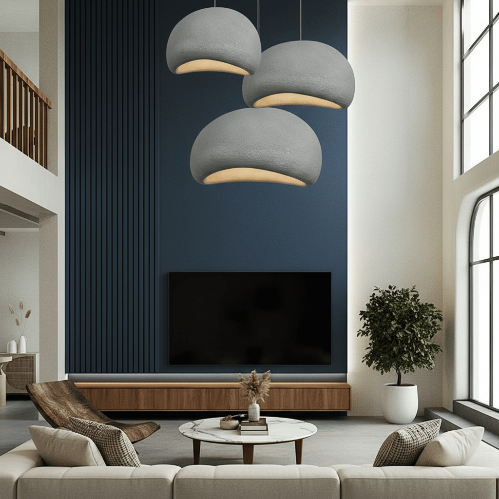 Layered Dome Pendant Light with Dimmable Glow