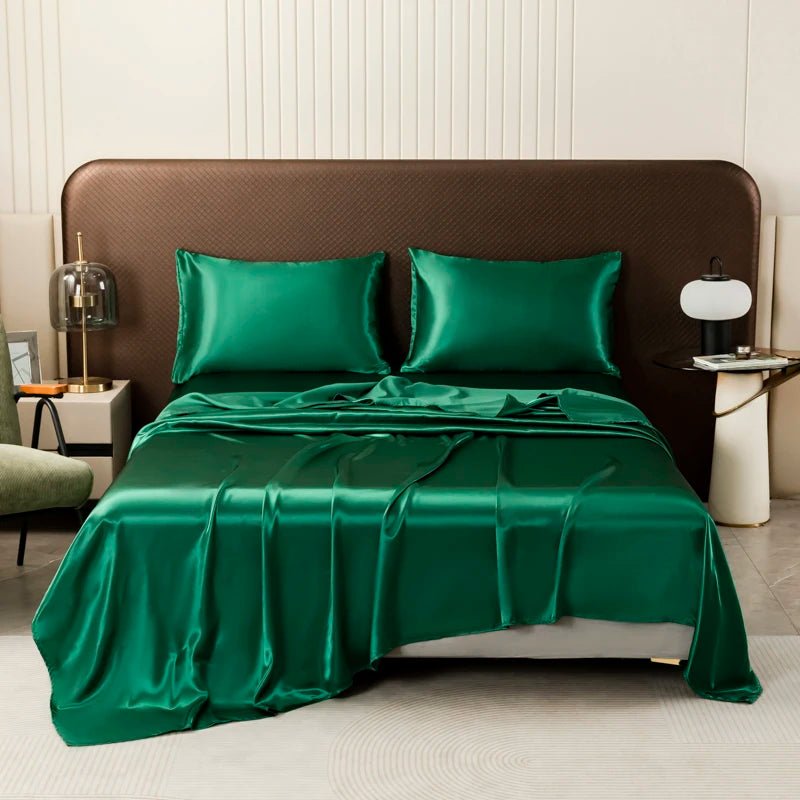 Lightweight Satin Sheet Set with Pillowcases