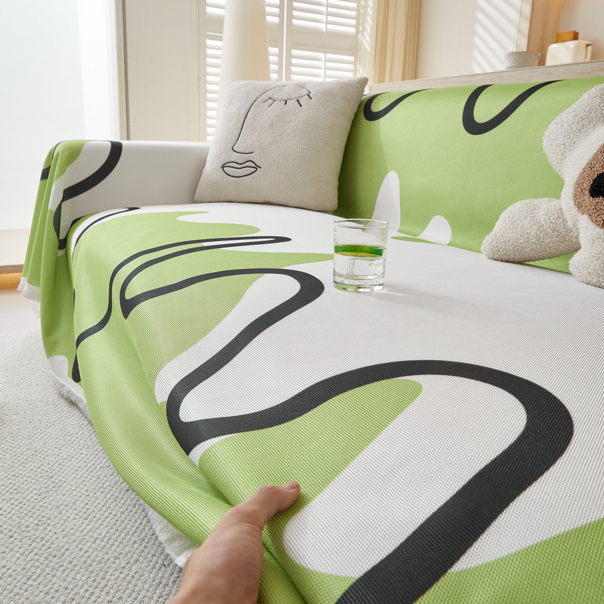 Lightweight Washed Soft Breathable Throw Blanket Perfect for Summer, Great Blanket Layer for Couch
