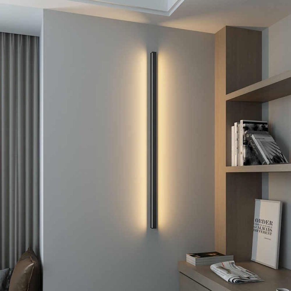 Linear LED Wall Lamp with Dimmable Back Glow