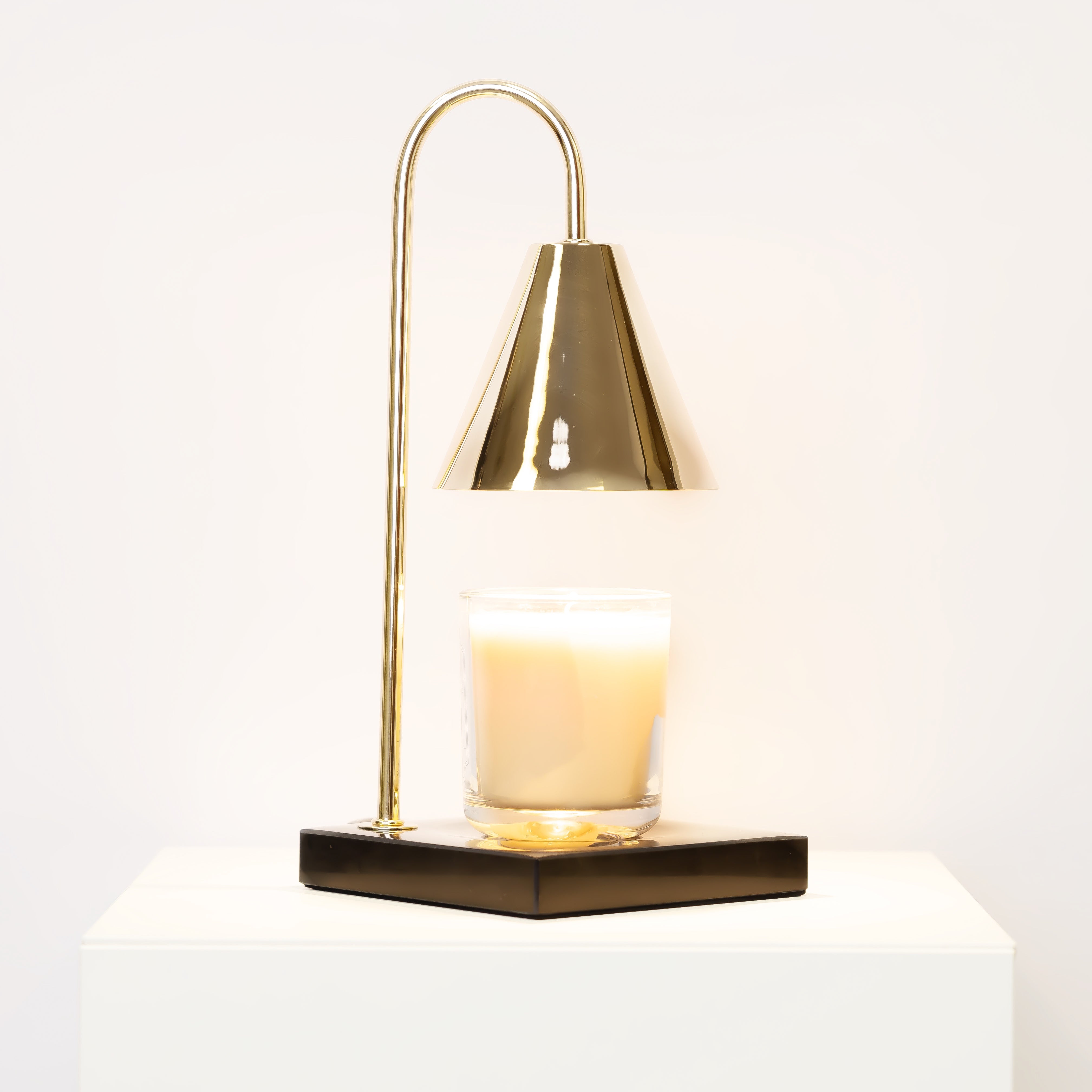 Marble Candle Warmer Lamp with Dimmable Glow