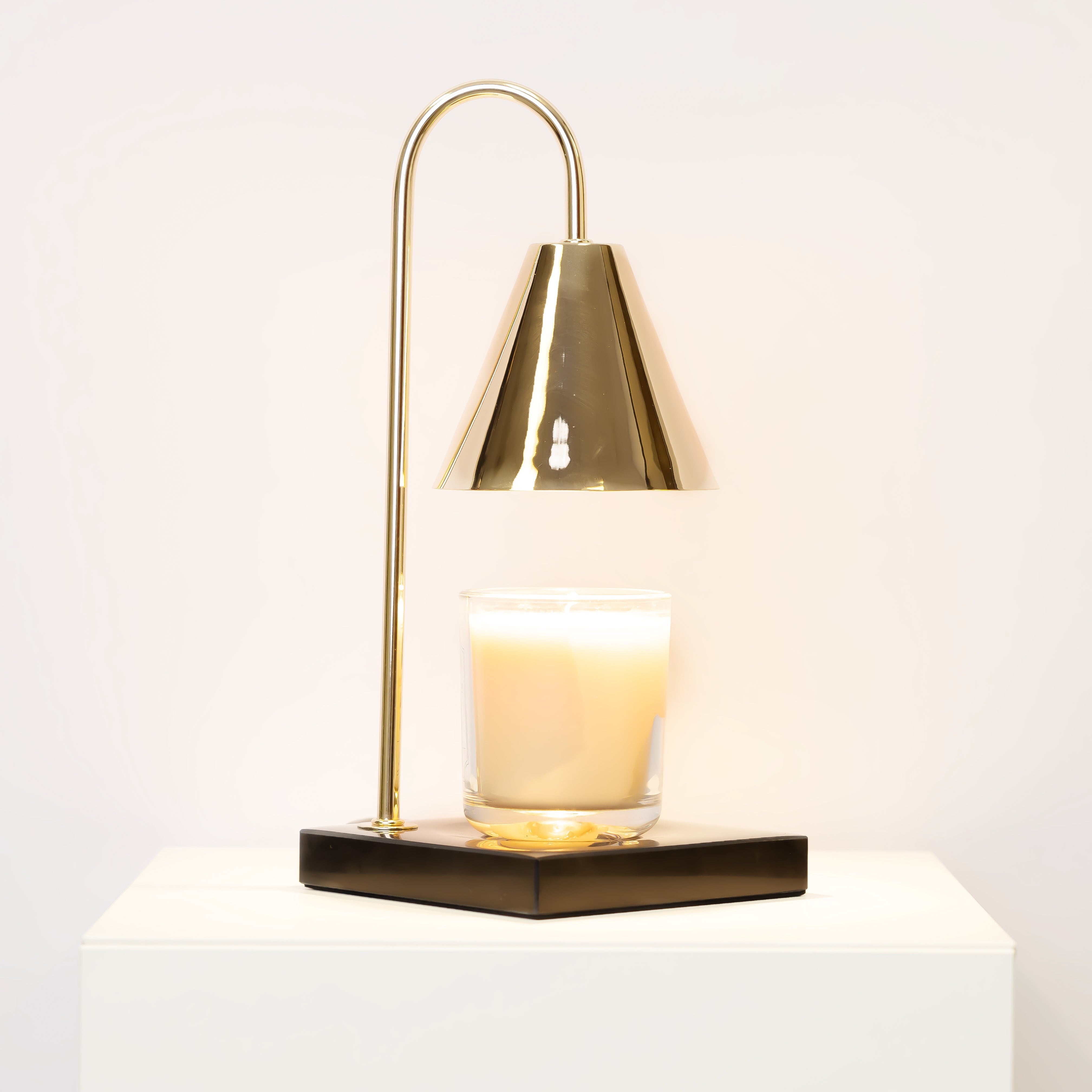 Marble Candle Warmer Lamp with Dimmable Glow