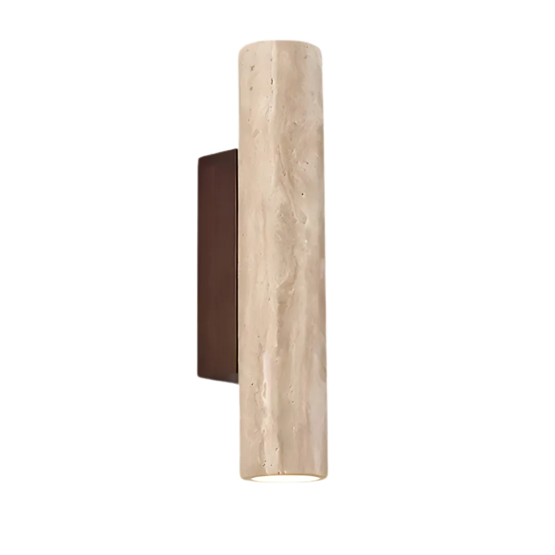 Travertine Wall Sconce with Up and Down Glow