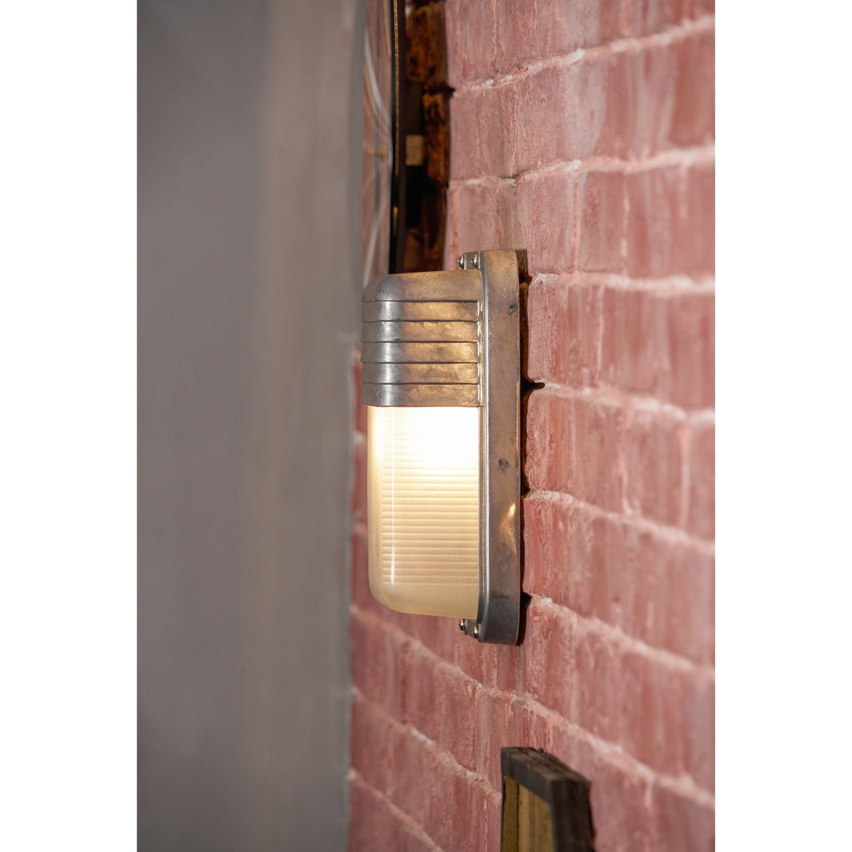 Marine Aluminum Wall Sconce with Opaque Glass
