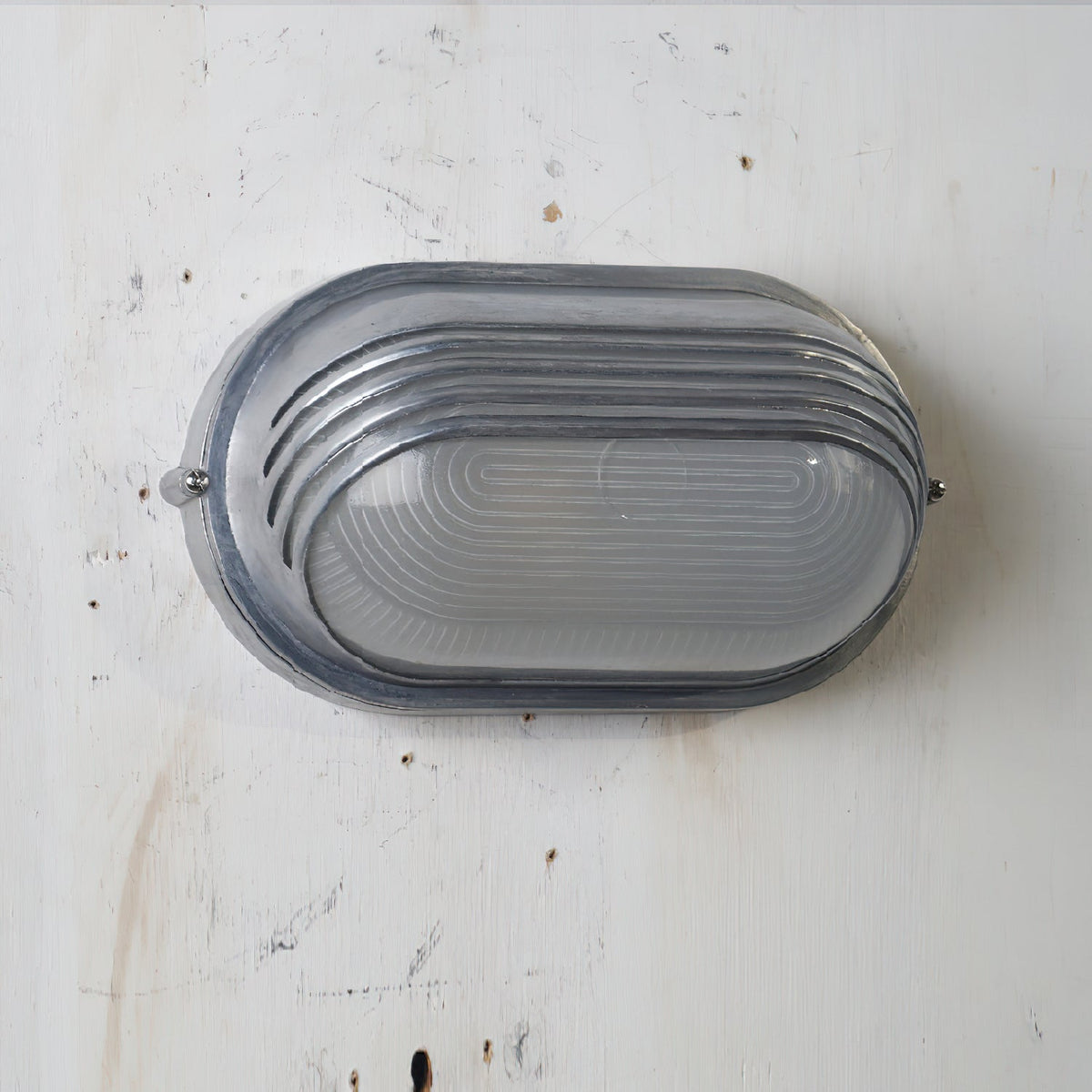 Marine Aluminum Wall Sconce with Opaque Glass
