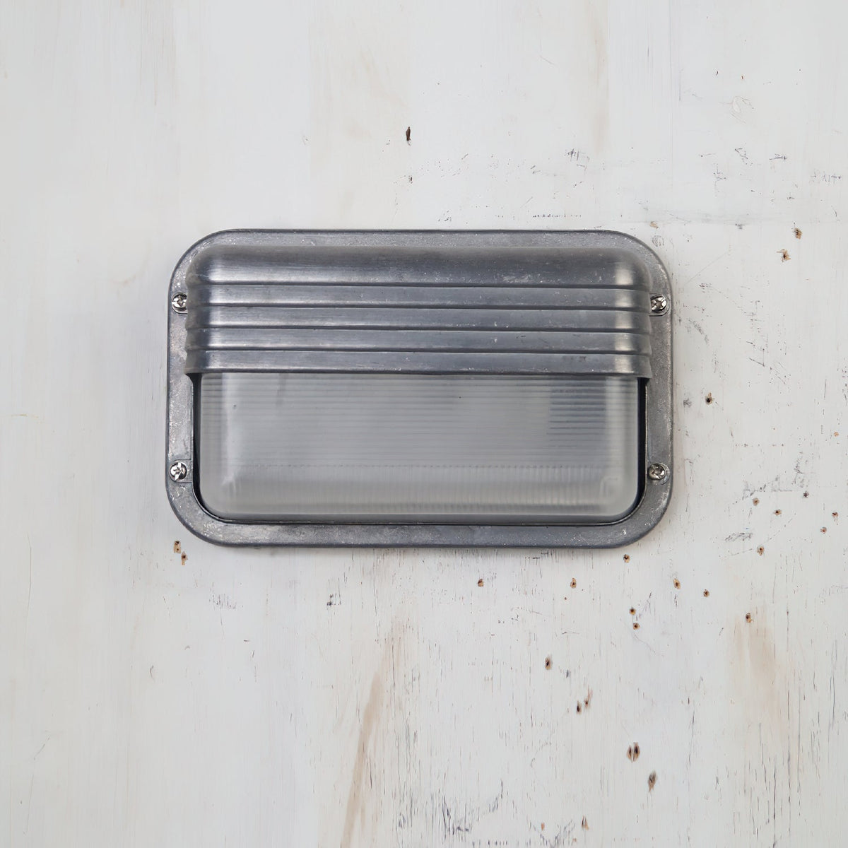 Marine Aluminum Wall Sconce with Opaque Glass