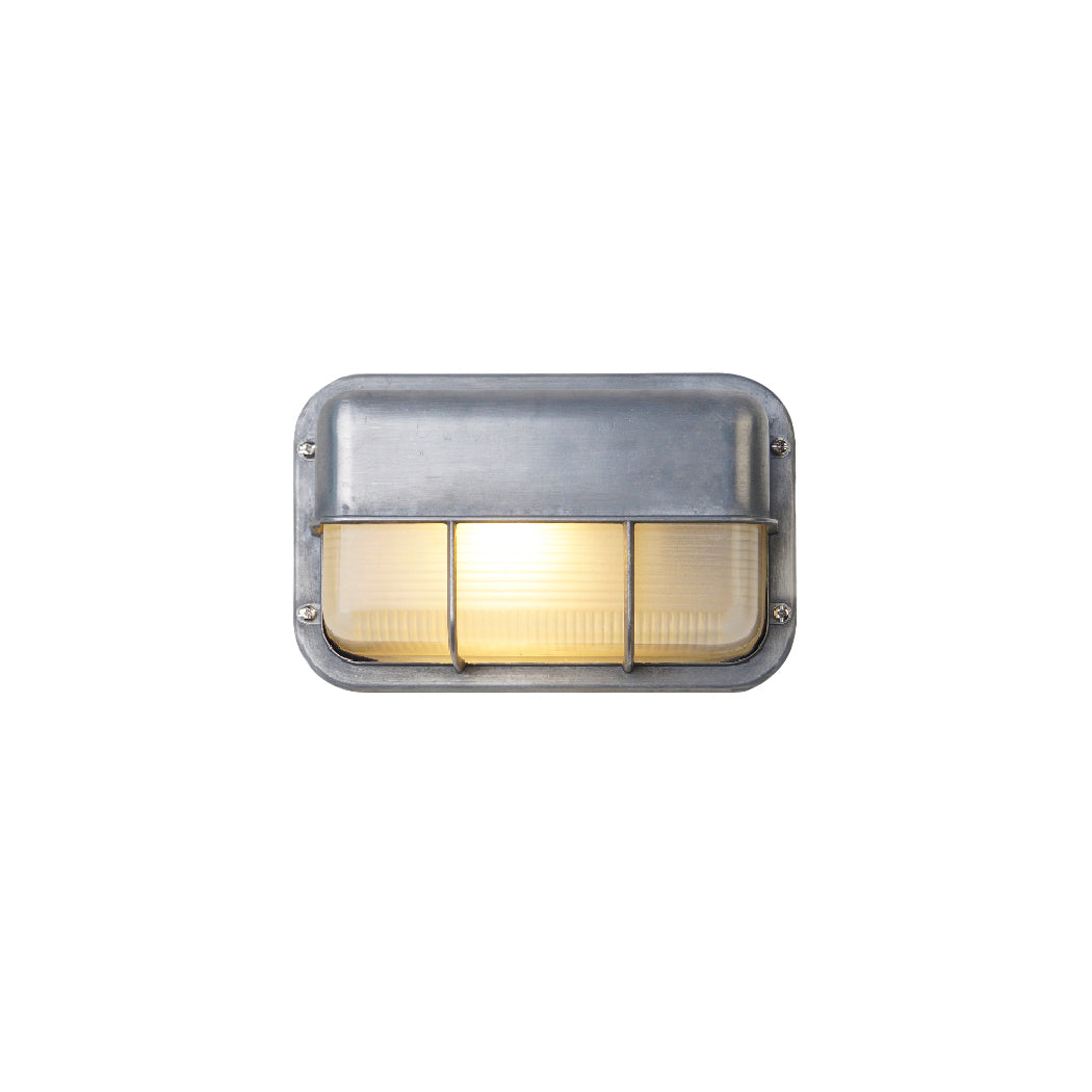 Marine Aluminum Wall Sconce with Opaque Glass