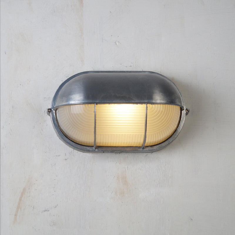 Marine Aluminum Wall Sconce with Opaque Glass