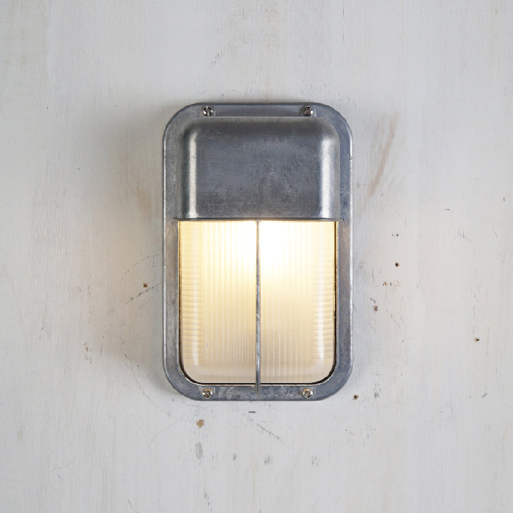 Marine Aluminum Wall Sconce with Opaque Glass