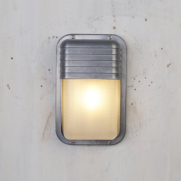 Marine Aluminum Wall Sconce with Opaque Glass