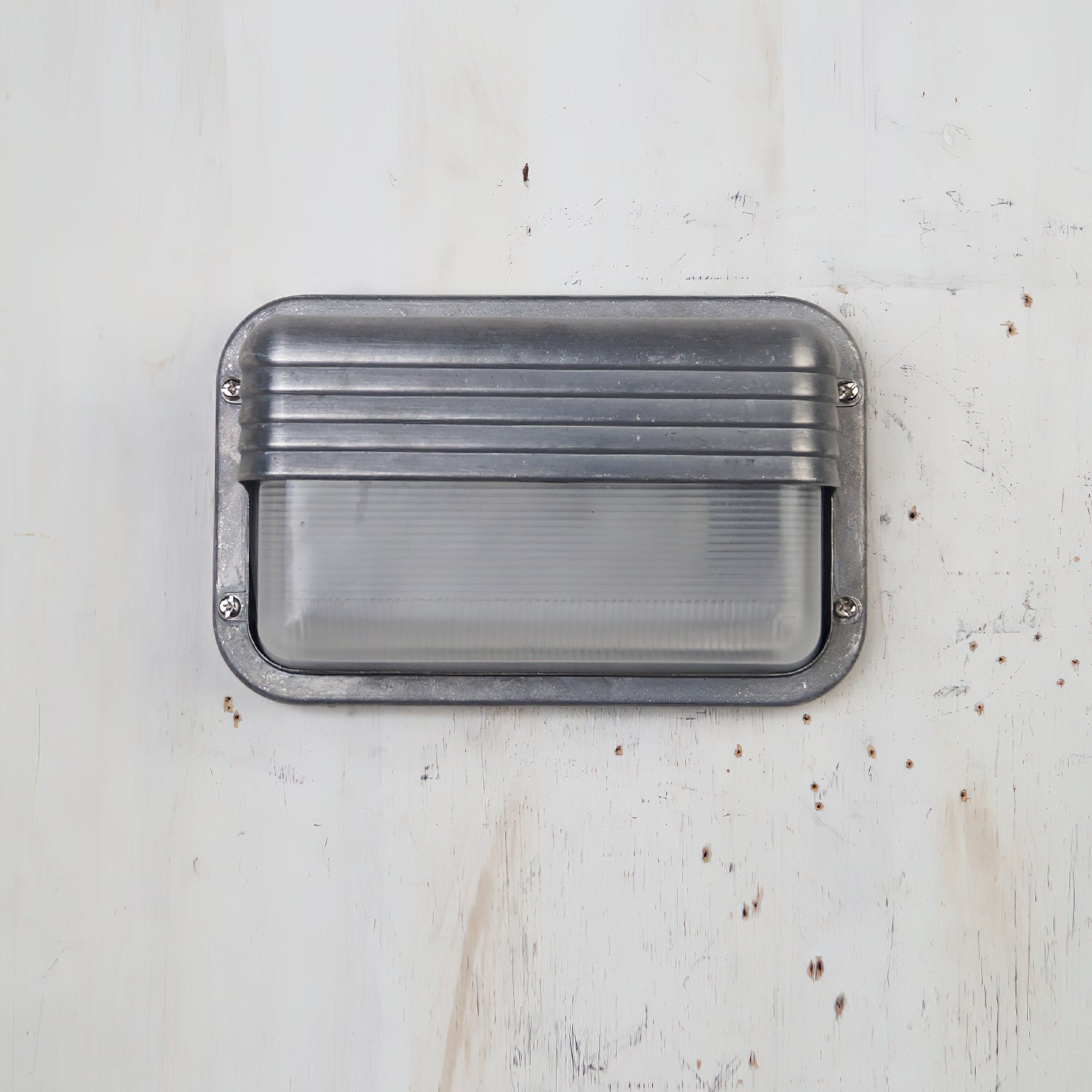 Marine Aluminum Wall Sconce with Opaque Glass