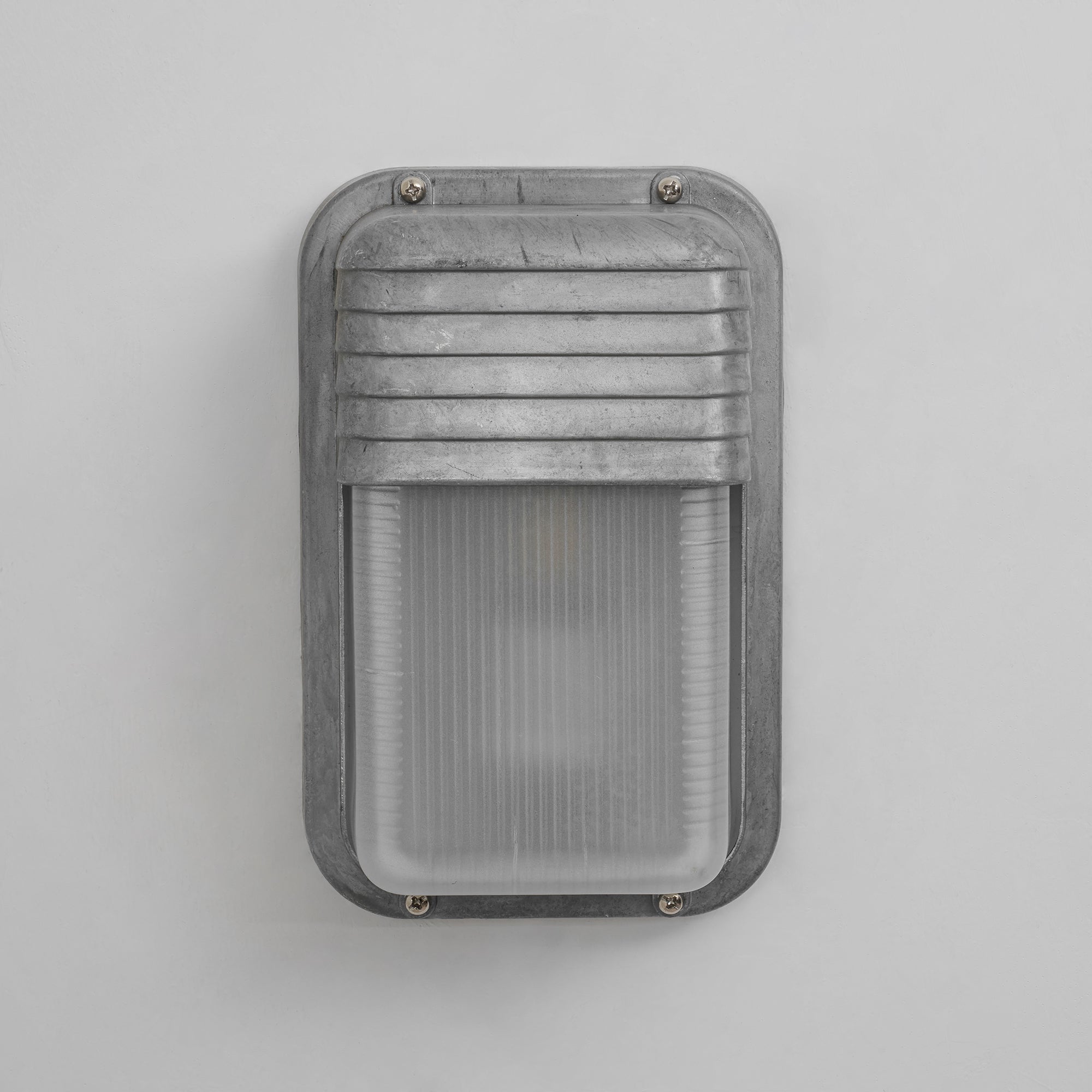 Marine Aluminum Wall Sconce with Opaque Glass