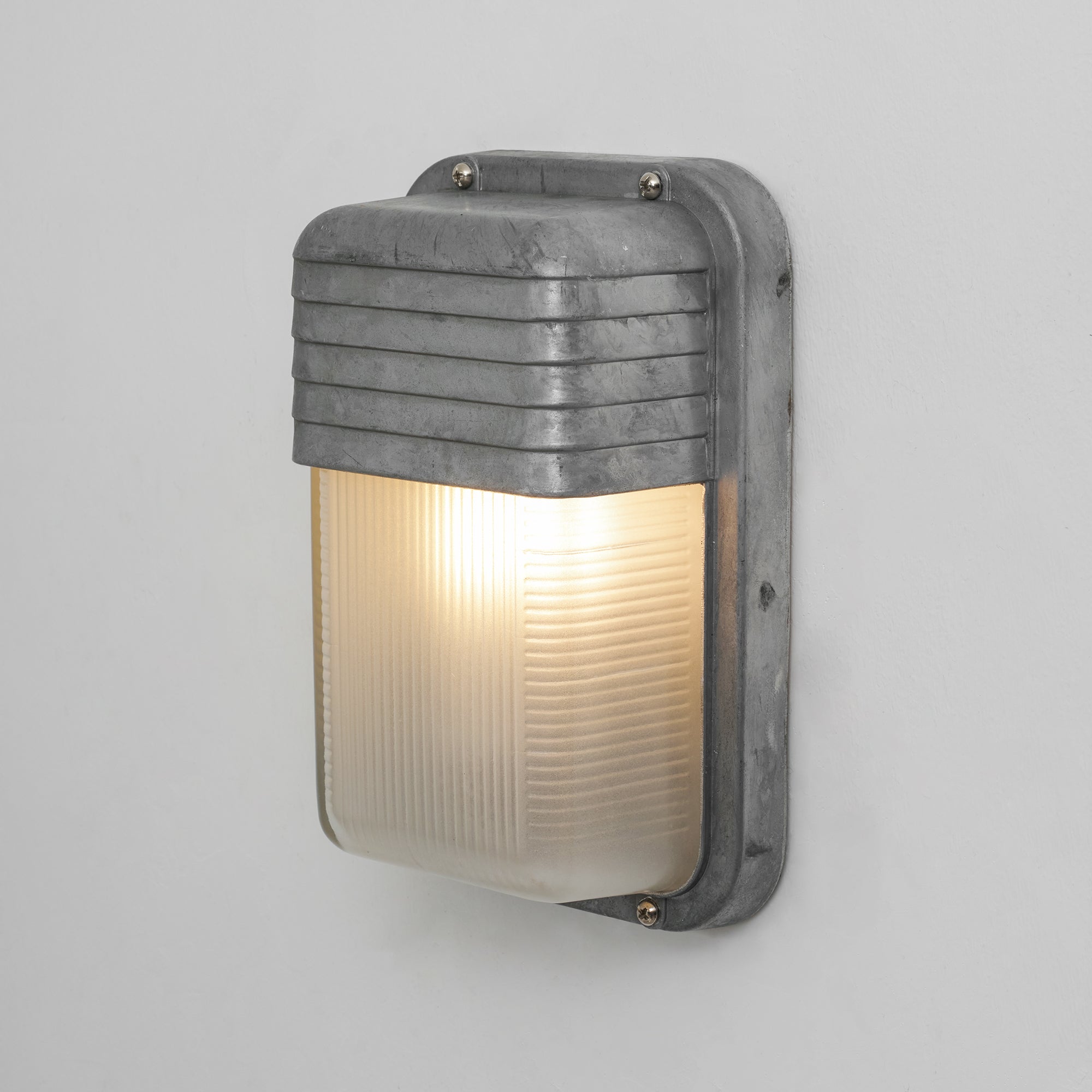 Marine Aluminum Wall Sconce with Opaque Glass