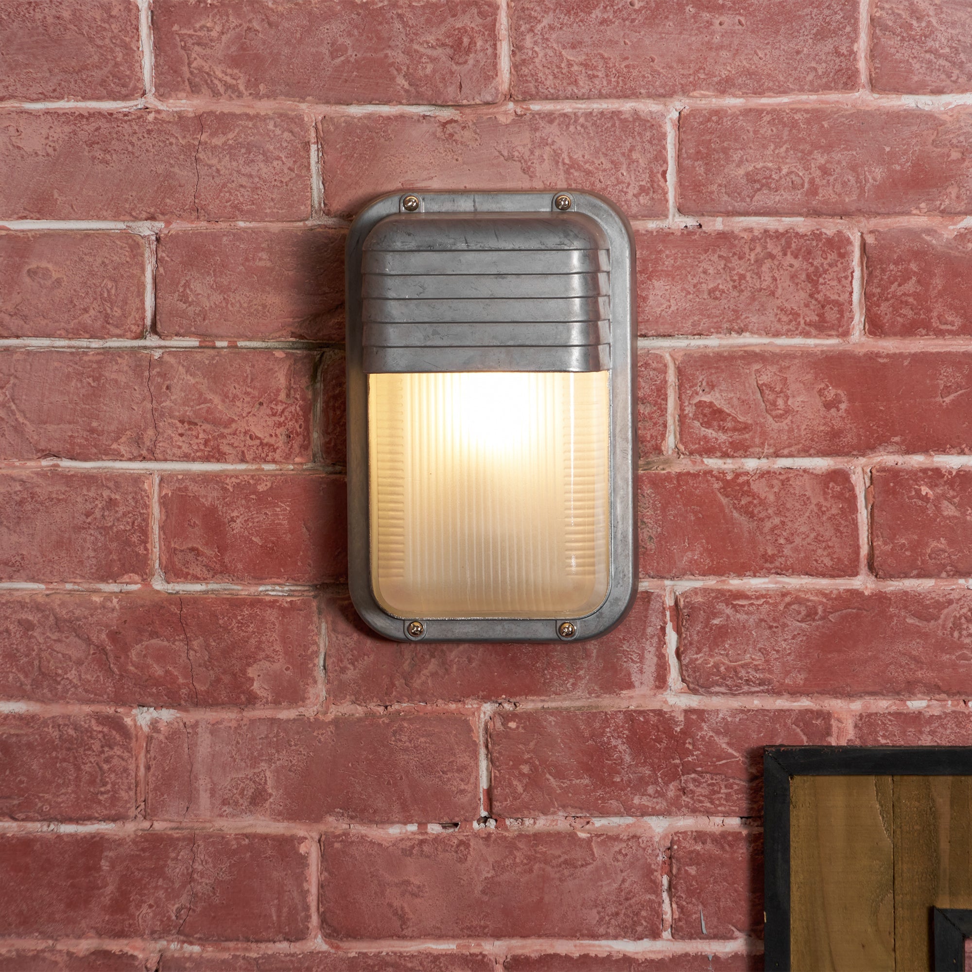 Marine Aluminum Wall Sconce with Opaque Glass