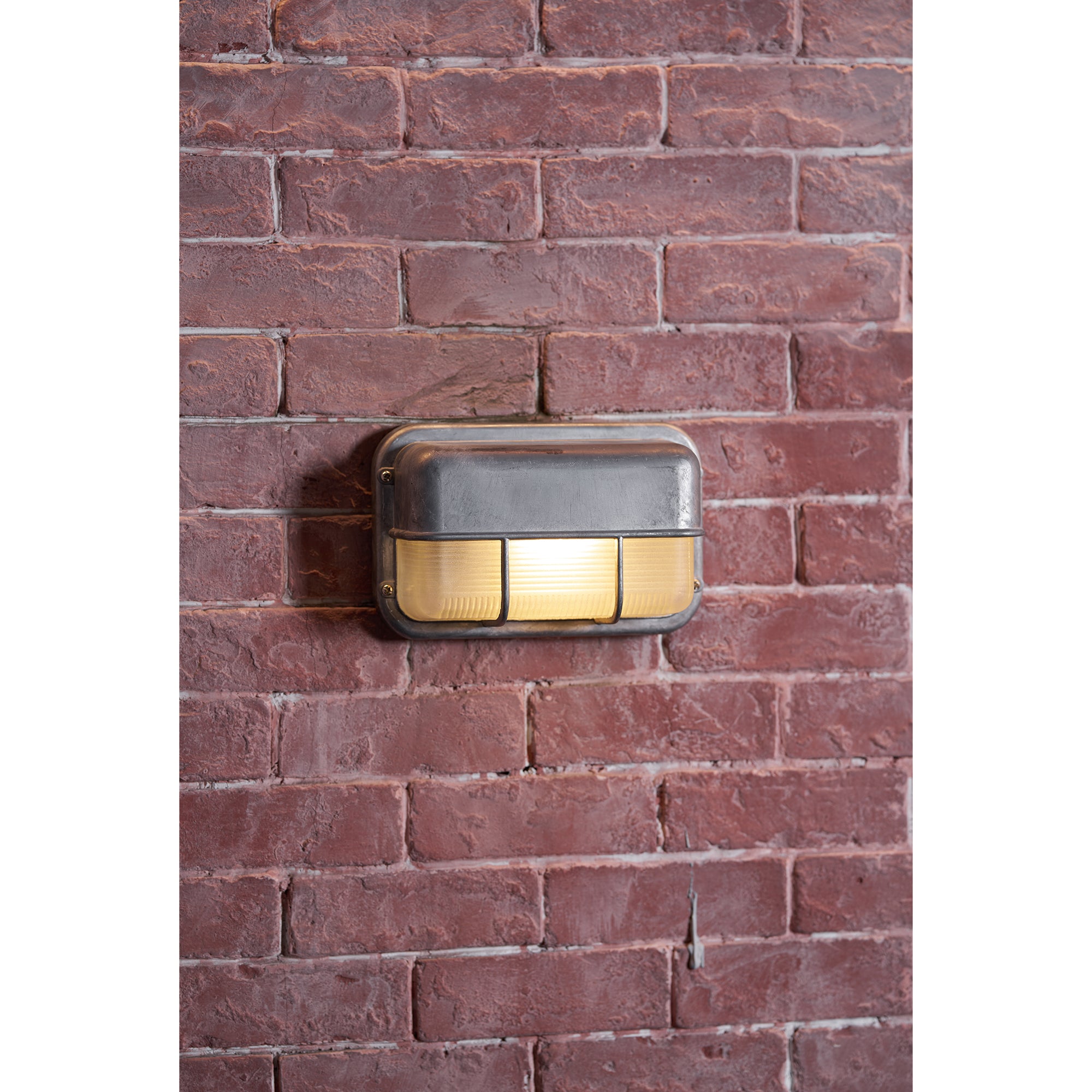 Marine Aluminum Wall Sconce with Opaque Glass
