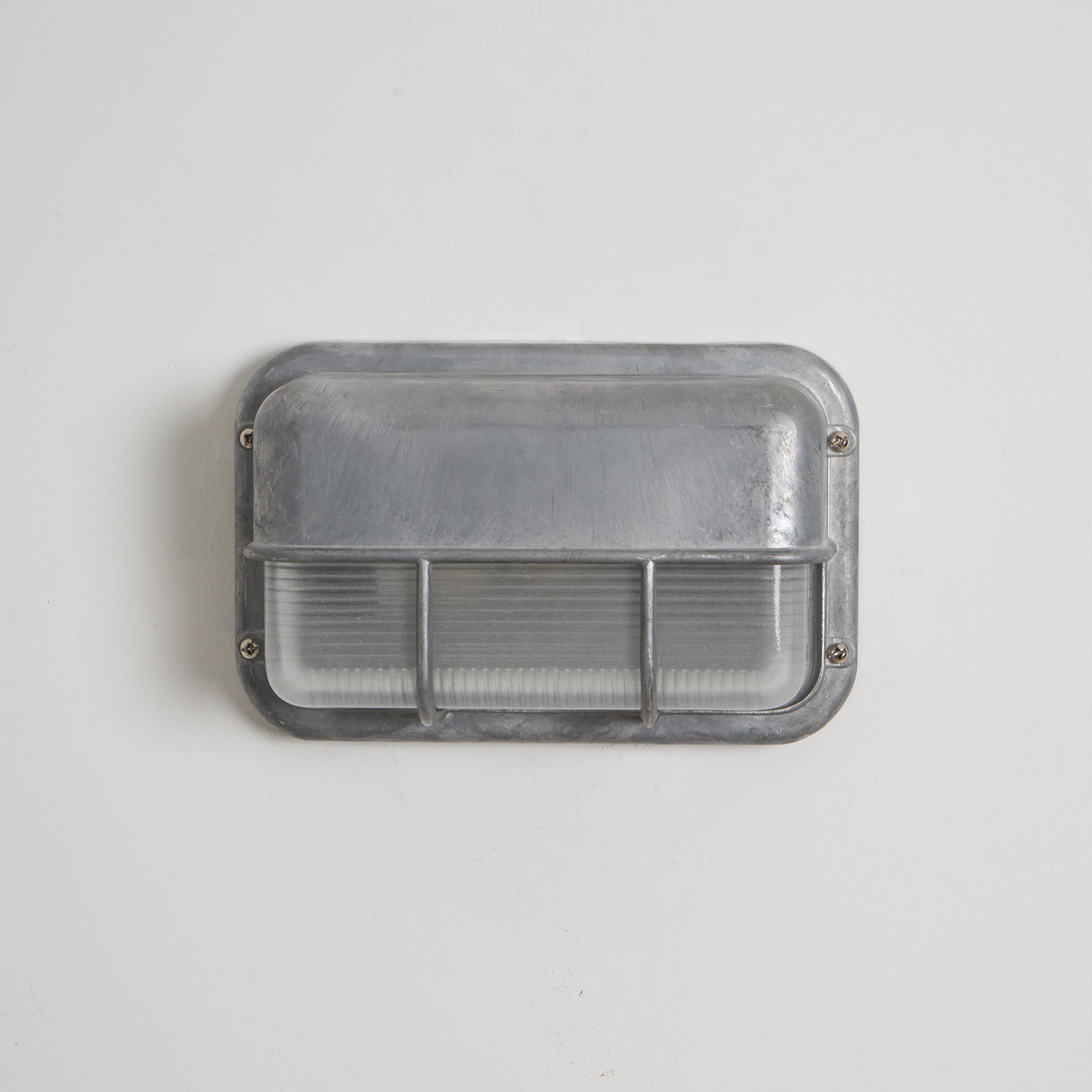 Marine Aluminum Wall Sconce with Opaque Glass