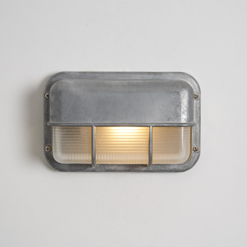 Marine Aluminum Wall Sconce with Opaque Glass