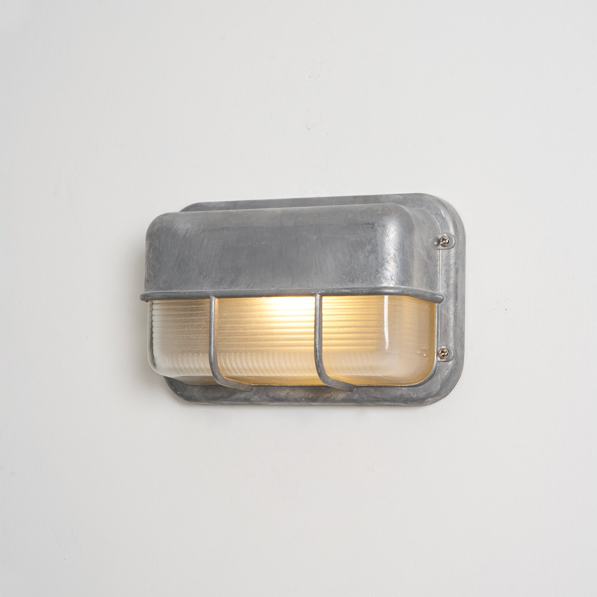 Marine Aluminum Wall Sconce with Opaque Glass