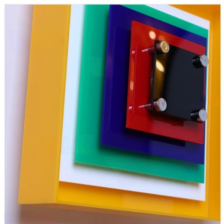 Memphis Acrylic Wall Sconce with Color Layers