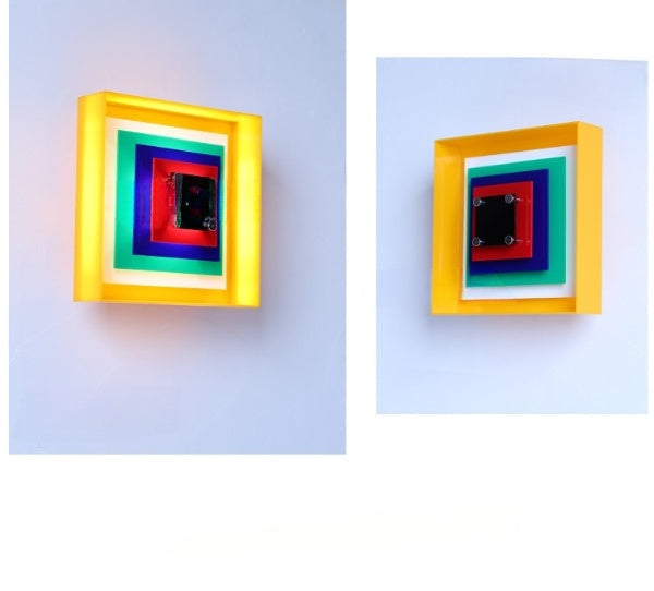 Memphis Acrylic Wall Sconce with Color Layers