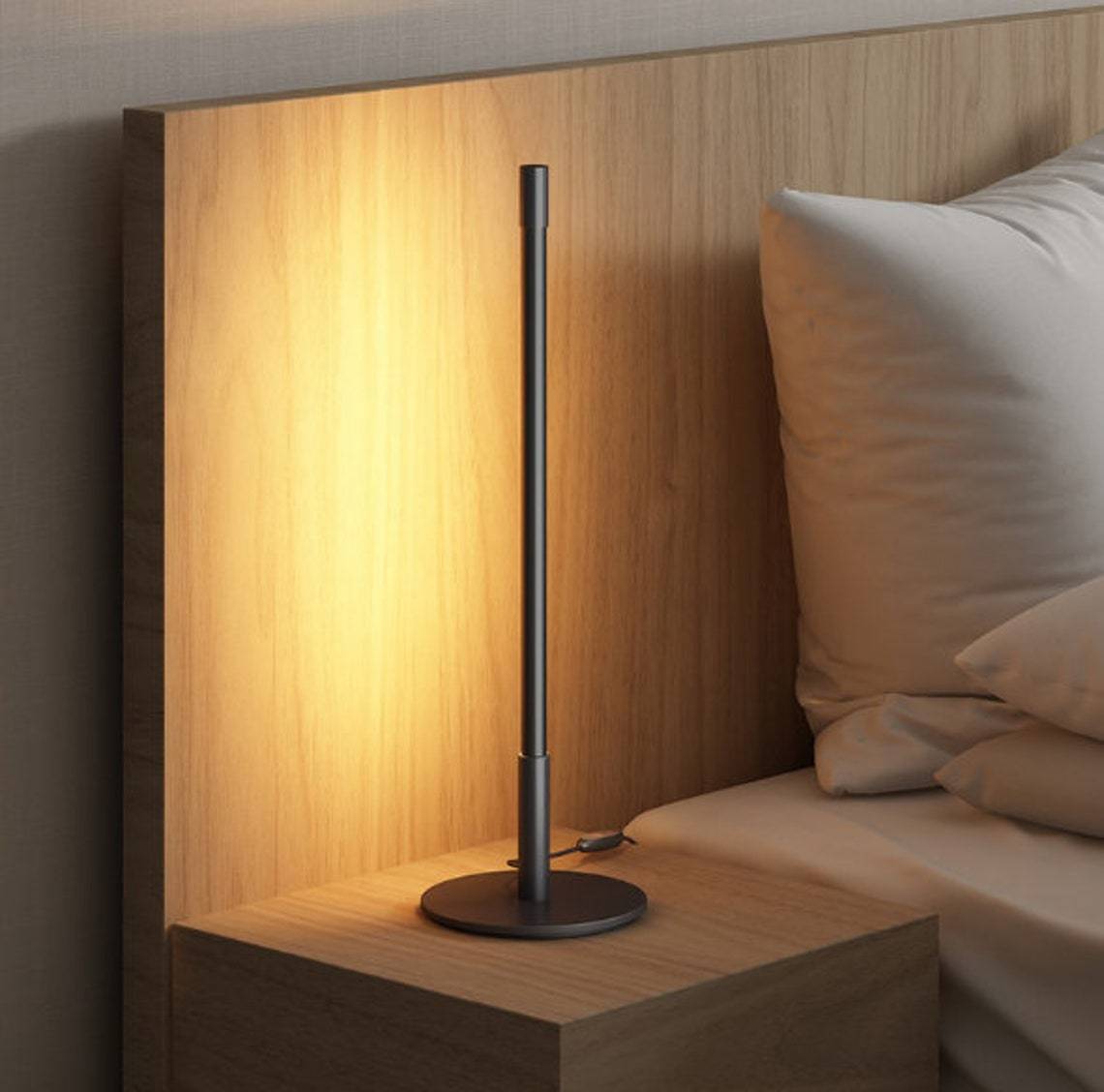 Minimalist Linear LED Table Lamp with Remote