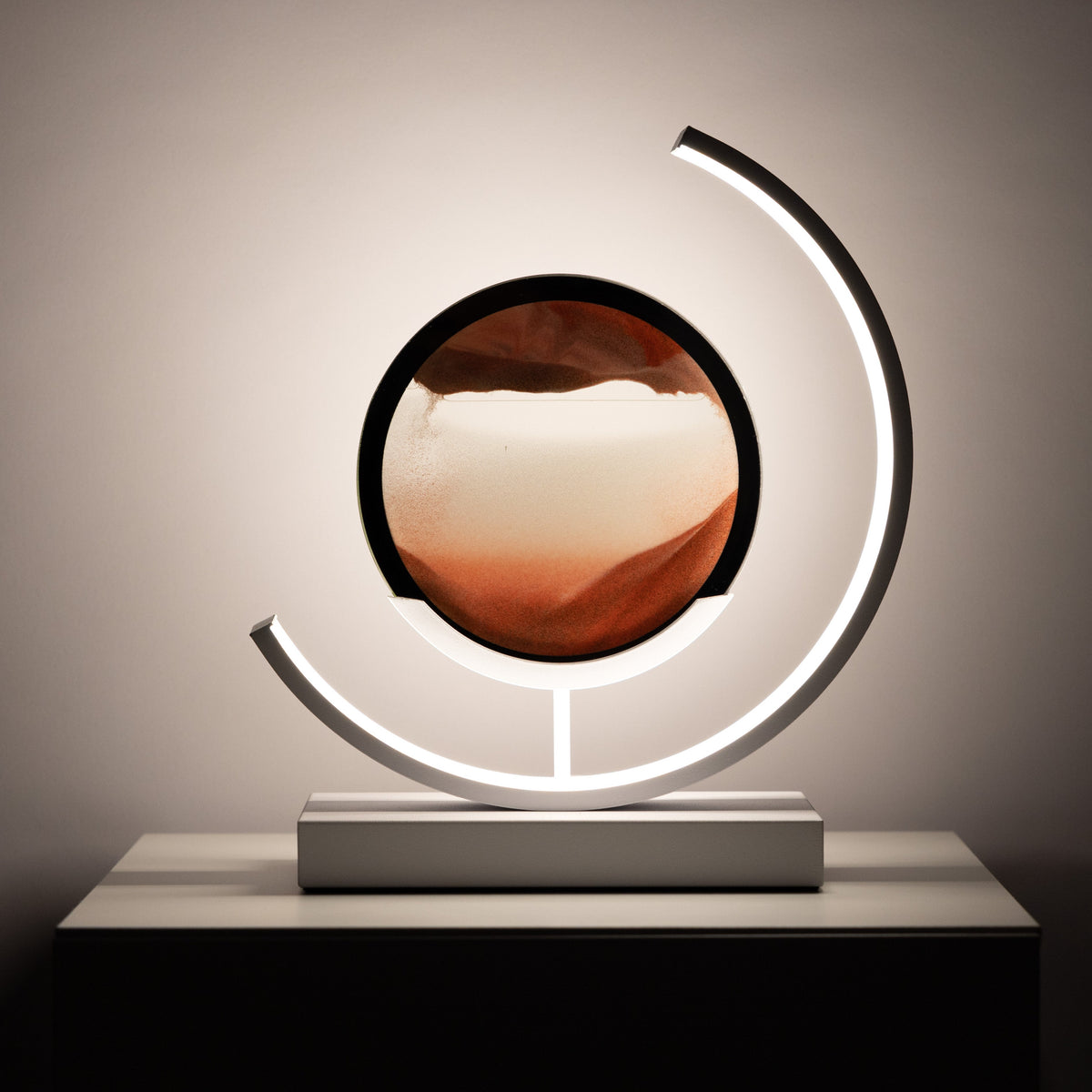 Minimalist Moving Sand Art Lamp with LED Glow
