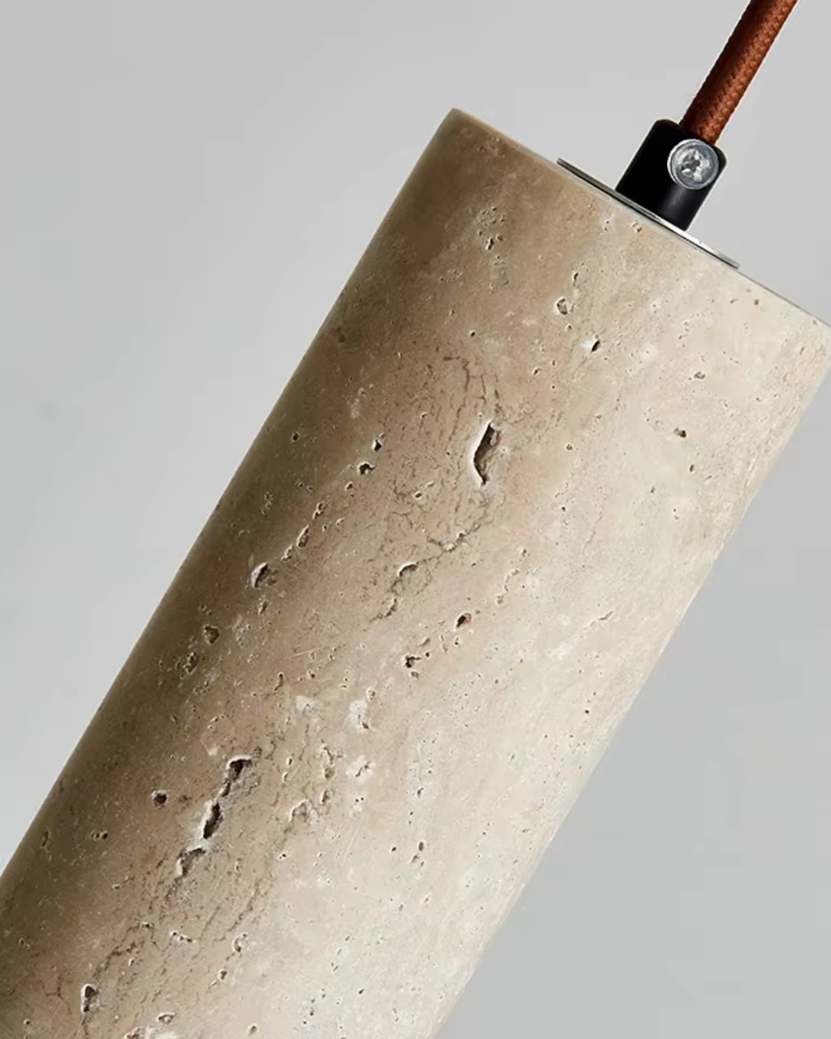 Minimalist Travertine Stone Pendant Light