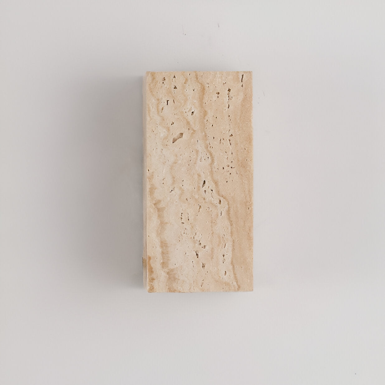 Minimalist Travertine Up Down LED Wall Sconce