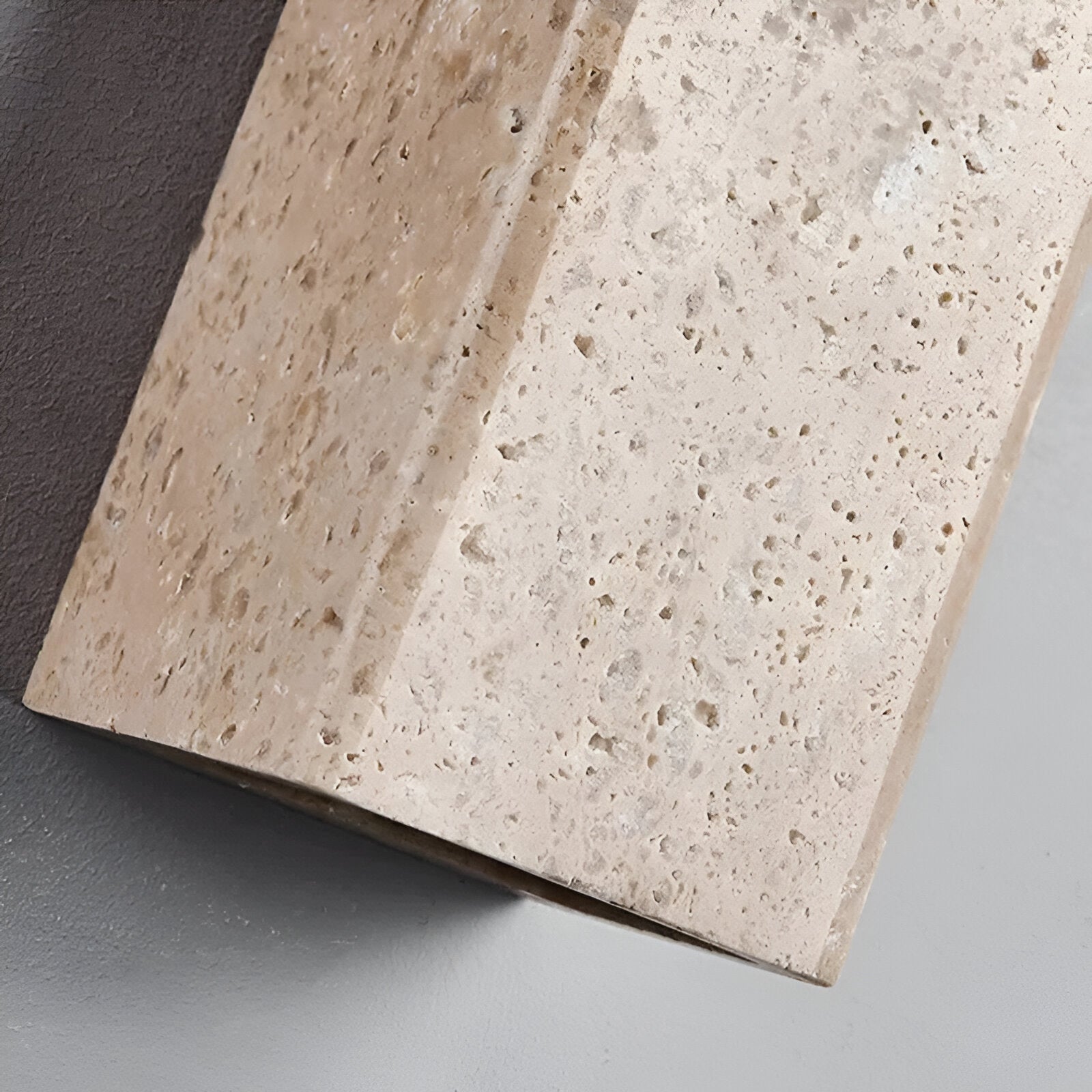 Minimalist Travertine Up Down LED Wall Sconce