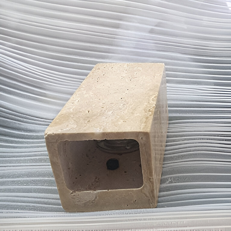 Minimalist Travertine Up Down LED Wall Sconce